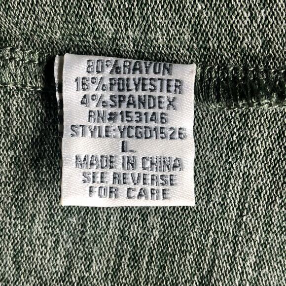 Good Luck Gem Green Knit Polo Dress - Size Large - Picture 10 of 12